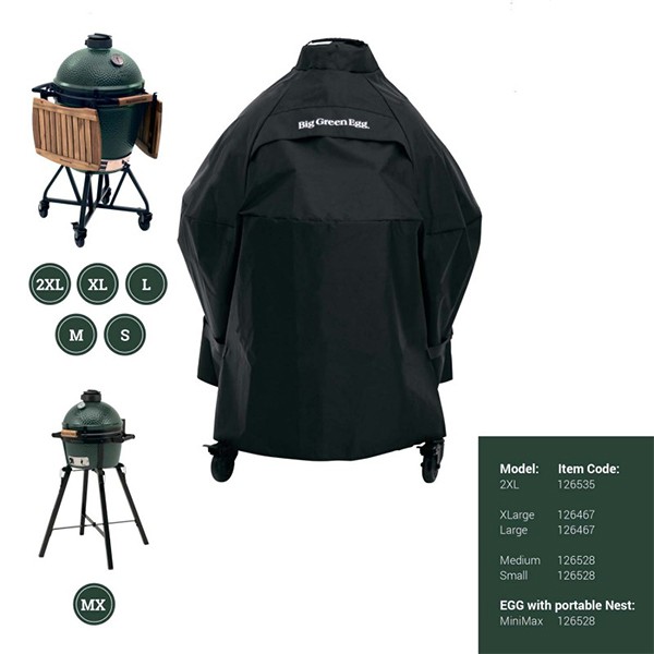Универсальный чехол Big Green Egg для гриля M, S, Mini MAX на подставке 126528